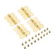 thumbnail image 4 of 4pcs 40x33mm Muebles de puerta de la mariposa Bisagra 4 Agujeros Caja de gabinete Caja de Decorativa Herrillos de muebles de bisagra con tornillos, 4 of 6