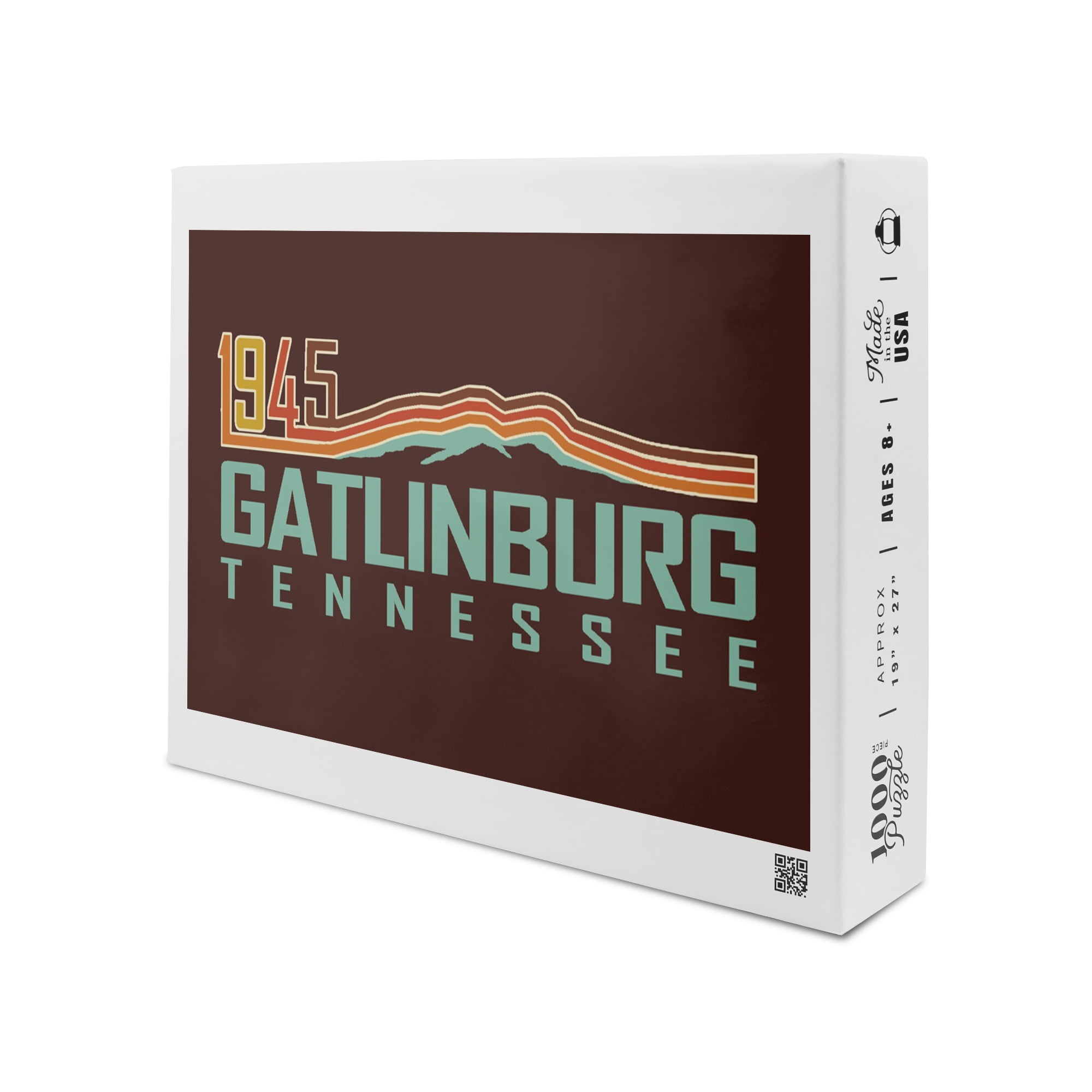 Gatlinburg, Tennessee, Retro (1000 Piece Puzzle, Size 19x27
