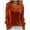 Orange, variant on Lenpel Velvet Tops for Women Sparkly Long Sleeve Cowl Neck Sequin Patchwork Velour Blouses Glitter Party Shirts(Orange,X-Large)