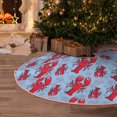 thumbnail image 5 of Xecao Cartoon Lobsters 2 Pattern Christmas Tree Skirt Holiday Part Decorations for Christmas Tree, Farmhouse Christmas Decor Xmas Holiday Home Party Decorations-30", 5 of 6