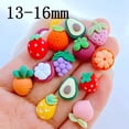 thumbnail image 2 of 20 piezas nuevas y lindas mini figuras de resina de la serie de frutas de 13-16 mm, adornos para manualidades con parte posterior plana, fabricación de joyas, accesorios para el cabello, 2 of 5