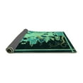 thumbnail image 2 of Ahgly Company Indoor Rectangle Oriental Turquoise Blue Asian Inspired Area Rugs, 2' x 4', 2 of 4