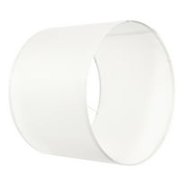 KFFKFF Set of 2 Drum Lamp Shades, 13 in Top x 13 in Bottom x 10 in Height, Medium Linen Lampshades for Table, Floor, and Pendant Lamps, Simple Assembly Needed (Off-white)