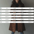 thumbnail image 4 of Women's Classic Brown Suede Trench Coat, Retro Lapel Collar Mid-Length Jacket, Single Breasted Casual Coat, Long Fall Winter Outerwear, Versatile Everyday Wear, Timeless Style Brown L, 4 of 7