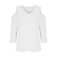 thumbnail image 5 of Levmjia Womens Tops Long Sleeve Round Neck Cotton Blouse Solid Color Casual Shirt Fitted Regular Fit All Season Comfortable Breathable Work Office Holiday Travel Home Relaxation, 5 of 6