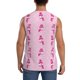thumbnail image 4 of Balery Pink Scarf Snowman Camisetas sin mangas para hombre, absorbe la humedad y protege contra el mal olor.-XX-Large, 4 of 7