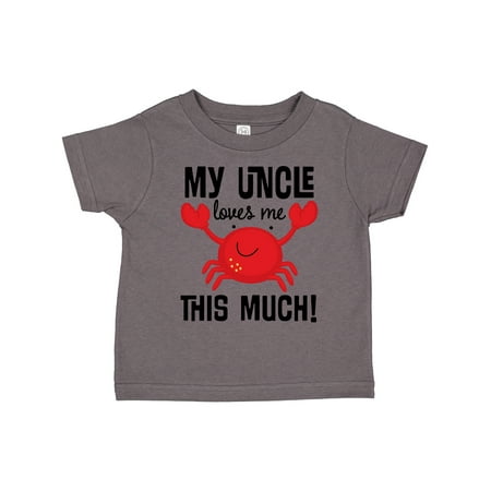 

Inktastic Uncle Loves Me Childs Crab Gift Toddler Boy or Toddler Girl T-Shirt