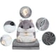 thumbnail image 5 of YunNasi 2 en 1 Schöner und Niedlich Plueschtier Hamster Kissen mit Fleece Blanket Super Witziges und Süßes Geschenk für Kinder und Freundin 50cmX30cm (Braun) Ormromra ZH-187, 5 of 8