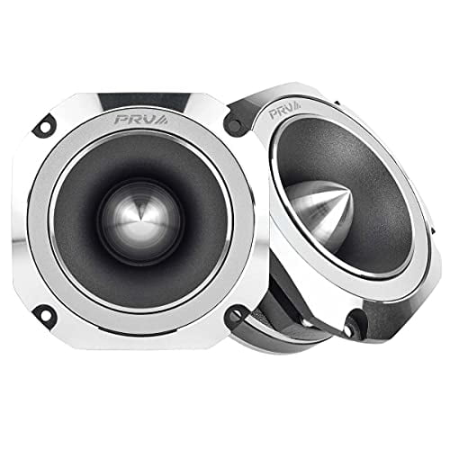 PRV AUDIO Paire de Tweeters en Titane 4 Pouces TW700Ti-4 Profil Mince, Puissance de Programme 200 Watts, 4 Ohms, 100 Watts Rms, Bobine Vocale 1,5 Pouces Super Tweeter Pro AUDIO de Voiture (Paire)