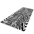 thumbnail image 3 of Digital Printe Mat Runner Rugs Abstract Diamond Modern Distressed Non Slip Runner Rug For Hallway Entry Way Floor Carpet Zebra Stripe, 3 of 7