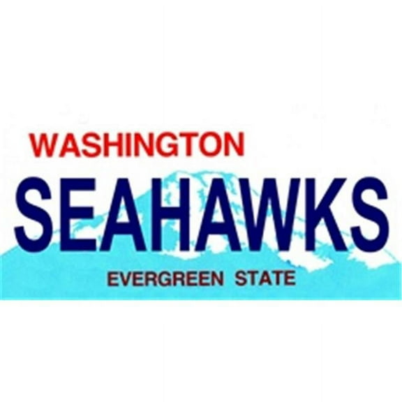 Washington State Background License Plates- Seahawks