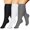 Black White Gray, variant on 3 Pairs Copper Compression Socks for Plus Size Women & Men Circulation 20-30 mmHg Knee High- Better Blood Flow, Swelling, Best Support for Medical, Running, Nursing