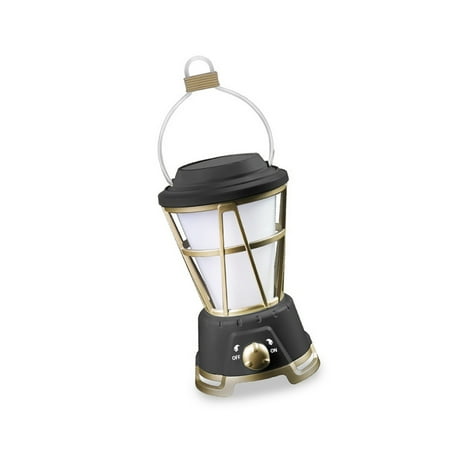 

Thinsont Lantern Outdoor Hiking LED 1200-7000K IPX4 Waterproof Tent Lamp Solar Power Adjustable Handheld Night Security Light Torch Black