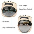 thumbnail image 3 of Lovevook Laptop Backpack for Women, 15.6" Quilted Travel Backpack with Anti-Thief Pocket, Teacher Backpack Book Bag Nurse Bag Purse with USB-Antique White, 3 of 8