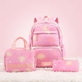 thumbnail image 4 of 3PCS Kids Backpack for School Girls with Lunch Box & Pencil Case | Waterproof Girls Backpack, Lightweight School Bookbag for Elementary School Students Teens, 4 of 5