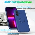 thumbnail image 4 of For iPhone 11 Case, Slim Silicone | 360° Ring Holder Kickstand | Support Car Mount | Soft Gel Rubber Hybrid Bumper For iPhone 11 Phone Cover for Girls Women,Lightcyan, 4 of 8
