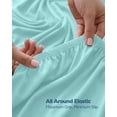 thumbnail image 2 of Utopia Bedding Queen Fitted Sheet Only, Ultra-Soft Microfiber, Deep Pocket, Fits Mattresses Up to 15 Inches - Spa Blue, 2 of 8