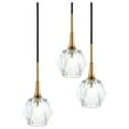 thumbnail image 3 of Woodbridge Lighting Regent Park 5Lt Glass Chandelier in Brass/Bronze/Crystal, 3 of 4