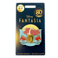 thumbnail image 3 of Disney 80th Anniversary Fantasia Hyacinth Hippo and Ben Ali-Gator Pin New Card, 3 of 3