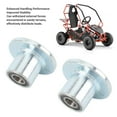 thumbnail image 4 of Moyeu de Roue avant UTV, Alliage d'Acier Résistant aux Chocs Performance de Maniabilité Améliorée Moyeu de Roue avant 17mm Répartition Efficace de la Charge avec Joint de Roulement pour Kart, 4 of 7