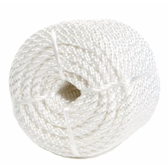 Cuerda de nailon trenzado Koch Industries, 6 mm, blanca, 30 m