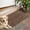 Brown and Black, variant on Black and Tan Leopard Print Door Rugs,Washable Non Slip Door Mats Indoor,Decorative Door Mats,Entry Mat Indoor for Entrance,Bedroom,Kitchen,Bathroom,17"x30"