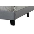 thumbnail image 4 of Bed Frame Gray Fabric Queen Bed, 4 of 7