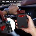 thumbnail image 5 of WFSCRD Wallet For Men Ultra-Thin RFID Blocking Bifold With POP UP Card Slot & Money Clip Wallet Front Pocket Design Holds 12 Cards & Cash Gift For Dad/Husband, 5 of 7