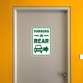 thumbnail image 5 of Portrait Round Plus Parking in Rear Wall or Door Sign | Indoor or Outdoor Parking Signage - Small, 5 of 8
