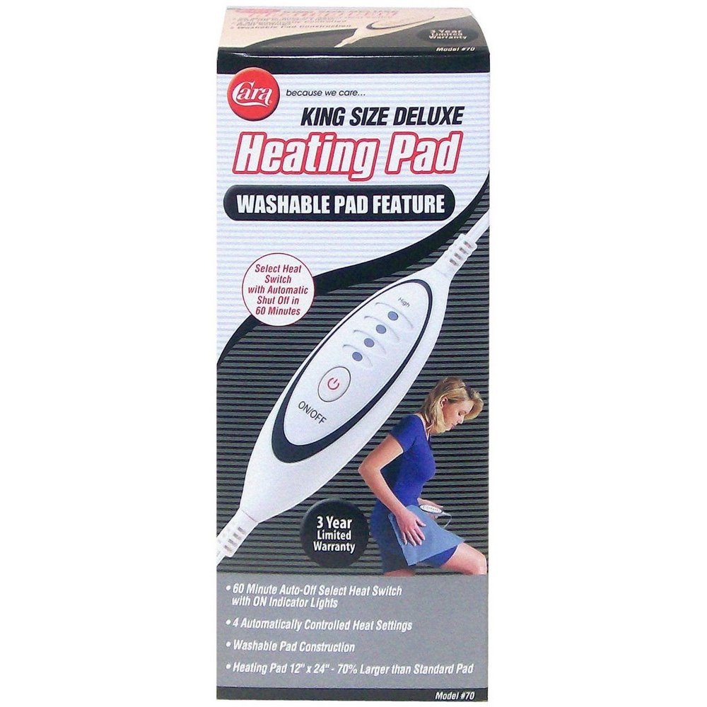 Cara Heating Pad Moist/Dry Smart Switch 1 Each