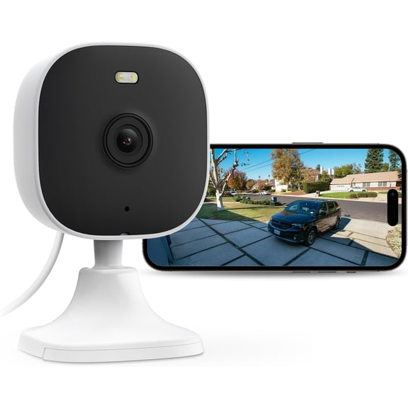 4MP Cameras for   with Audio and Video, Outdoor  Camera Indoor, 2.4g/5g Cameras for House/Pet/, Plug and Play, Support 128G Card Storage (Not Included), Wired