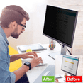 thumbnail image 4 of Filtro de pantalla de privacidad para computadora 22/23/24 pulgadas (tres tamaños diferentes) Antideslumbrante, antiarañazos, bloquea 96% UV Relación de aspecto 16:9 Xemadio 2034120-1, 4 of 9