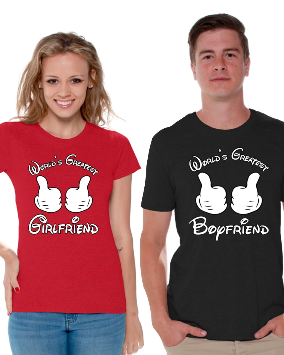 Girlfriend Boyfriend Couples Shirt Matching Couple Shirts Best Girlfriend Ever Best Boyfriend Ever Tshirts for Couples Valentines Day Gifts