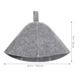 thumbnail image 2 of QUMIIRITY Spa Cover Cap Felt Grey for Bathing 2Pcs 13.4X9.1X0.2In, 2 of 5