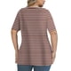thumbnail image 3 of Tops de Manga Corta de Tamaño Más de las Mujeres, Blusas de Cuello en V Impresas de Verano de Moda para Uso Casual, Diario Y de Fiesta, 3 of 8