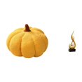 thumbnail image 1 of Cojín De Peluche De Calabaza De Halloween, Escultura Abstracta De Resina De Fuego, Decoración Para Sofá Cama, Dormitorio, Sala De Estar, Adorno De Arte Moderno, Recuerdo, 1 of 8