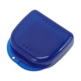 thumbnail image 1 of Caja de Braces Única 1 Pc con Agujeros de Ventilación Caja de Almacenamiento Compacta Transparente Azul Oscuro, 1 of 5