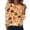 AM26_Orange, variant on IYYVV Womens Halloween Shirts Long Sleeve Crewneck Casual Dressy Tops Funny Ghost Pumpkin Graphic Halloween Fall Fashion Top Beige 3XL