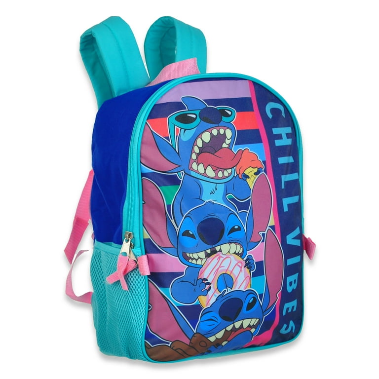 Disney Lilo and Stitch Mini Backpack and Lunch Box Bundle - 4 Pc Set with  11 Stitch School Bag, Stitch Lunch Bag, More for Boys and Girls | Stitch