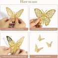thumbnail image 4 of Oro72pcs Mariposas Decorativas, 3d Pared Colore Metalicos Hueco esquí esquí Gafas de esquí, 4 of 5