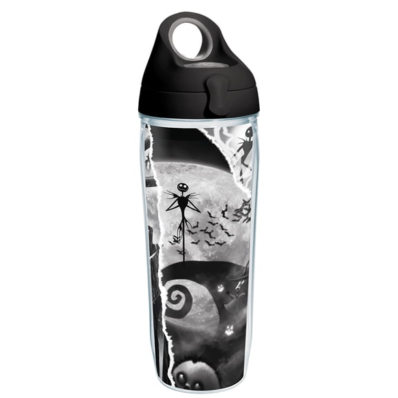 Tervis Disney - Nightmare Before Christmas Torn Collage Made in USA Double Walled Insulated Tumbler Travel Cup Keeps Drinks Cold & Hot, 24oz Water Bottle, Classic