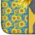 thumbnail image 4 of Carolines Treasures WDK5405DDM 21 x 14 in. Summer Sunflowers Wirehair Blue & Tan Dachshund Dish Drying Mat, 4 of 5