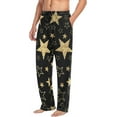 thumbnail image 5 of FREEAMG Star Cotton Pajama Pant for Men, Super Soft Lightweight Lounge Pajama Bottoms Drawstring Sleepwear Pant with 2 Pockets, 5 of 7