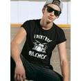 thumbnail image 2 of I Destroy Silence T-Shirt Men -GoatDeals Designs, Male 3X-Large, 2 of 4