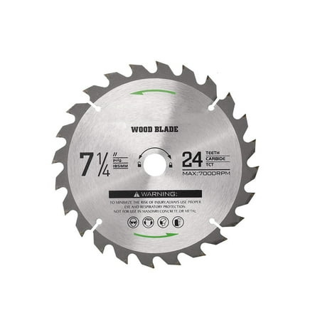 

Irfora Circular 7-14 (185MM) 24 Tooth Tungsten Carbide Tipped Circular Wood Cutting with 58 (16mm) Arbor for Wood Cutting Max Speed 7000RPM -clockwise Cutting Direction