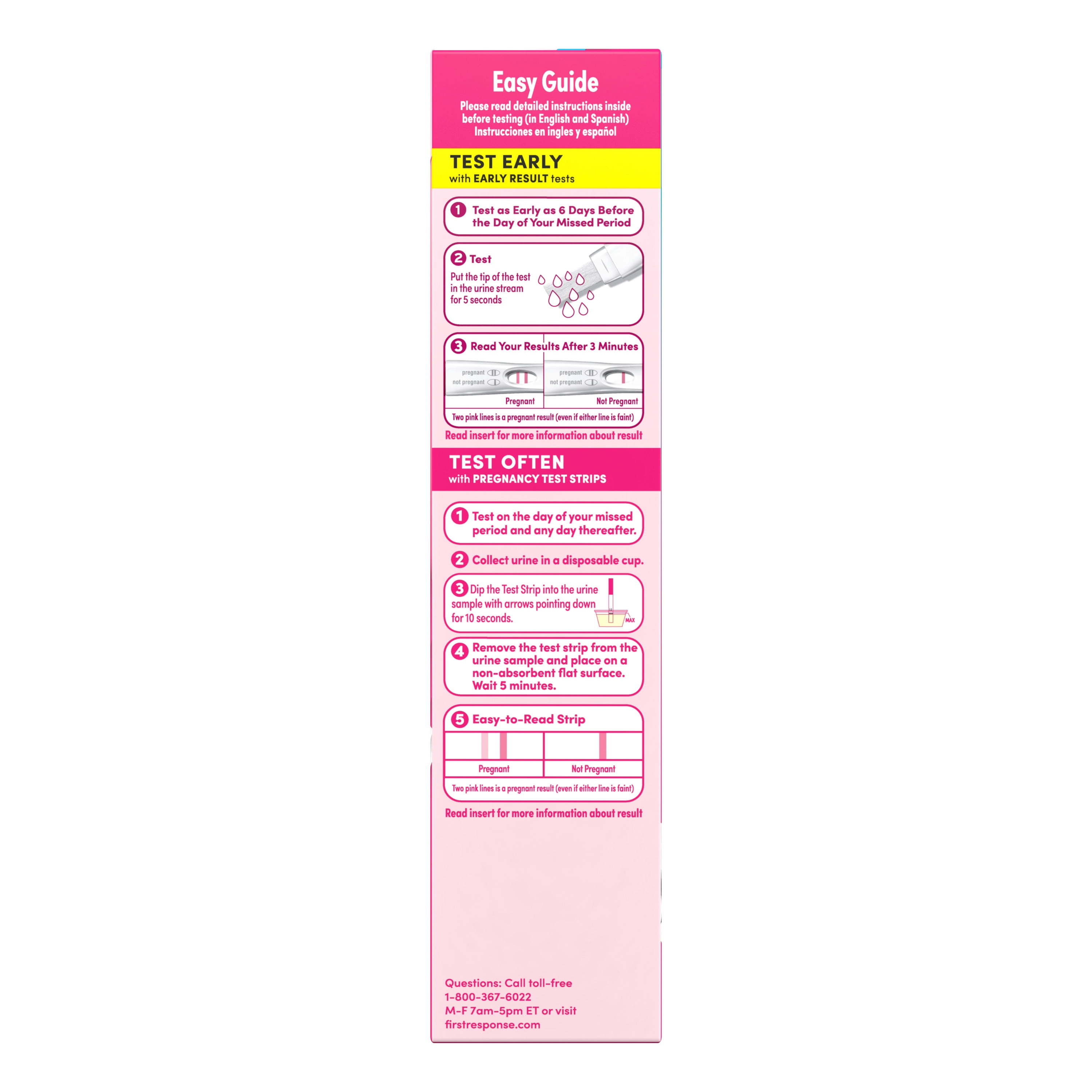 First Response Pregnancy Test, Value Pack, Comfort Check - 8 tests