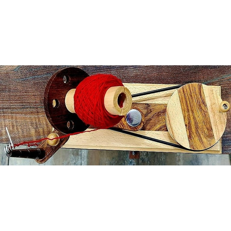 5MOONSUN5's Wooden Yarn Ball Winder For Heavy Duty Large Knitting Wood  Center Pull Natural Wool String Holder Winder great handmade tool. 