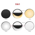thumbnail image 3 of 110cm/43 Inch Photography Light Reflector 5-in-1(Translucent, Silver, Gold, White, Black) Collapsible Multi-Disc for Studio Outdoor Photography with Carry Bag, 3 of 5