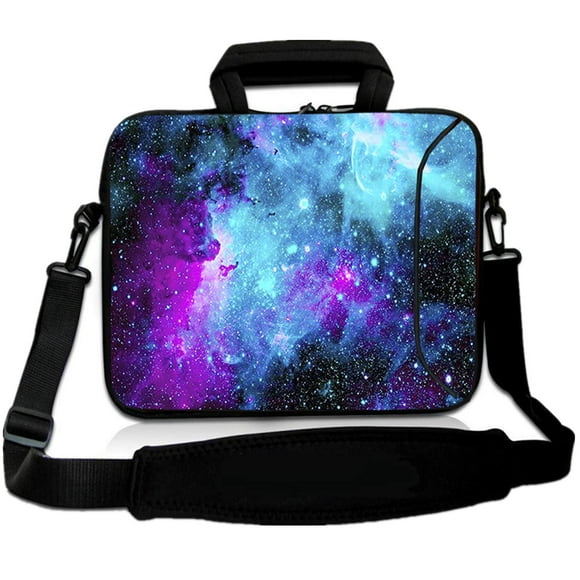 RICHEN 11 11.6 12 12.5 13 inches Case Laptop/Chromebook/Ultrabook/PC Messenger Bag Tablet Travel Case Neoprene Handle Sleeve with Shoulder (11-13.3 inch, Galaxy)
