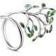 thumbnail image 1 of (Juego de 2) Anillos del Árbol de la Vida, Bonitas Decoraciones del Árbol de la Vida, Anillos Ajustables y Hojas Verdes,, 1 of 5